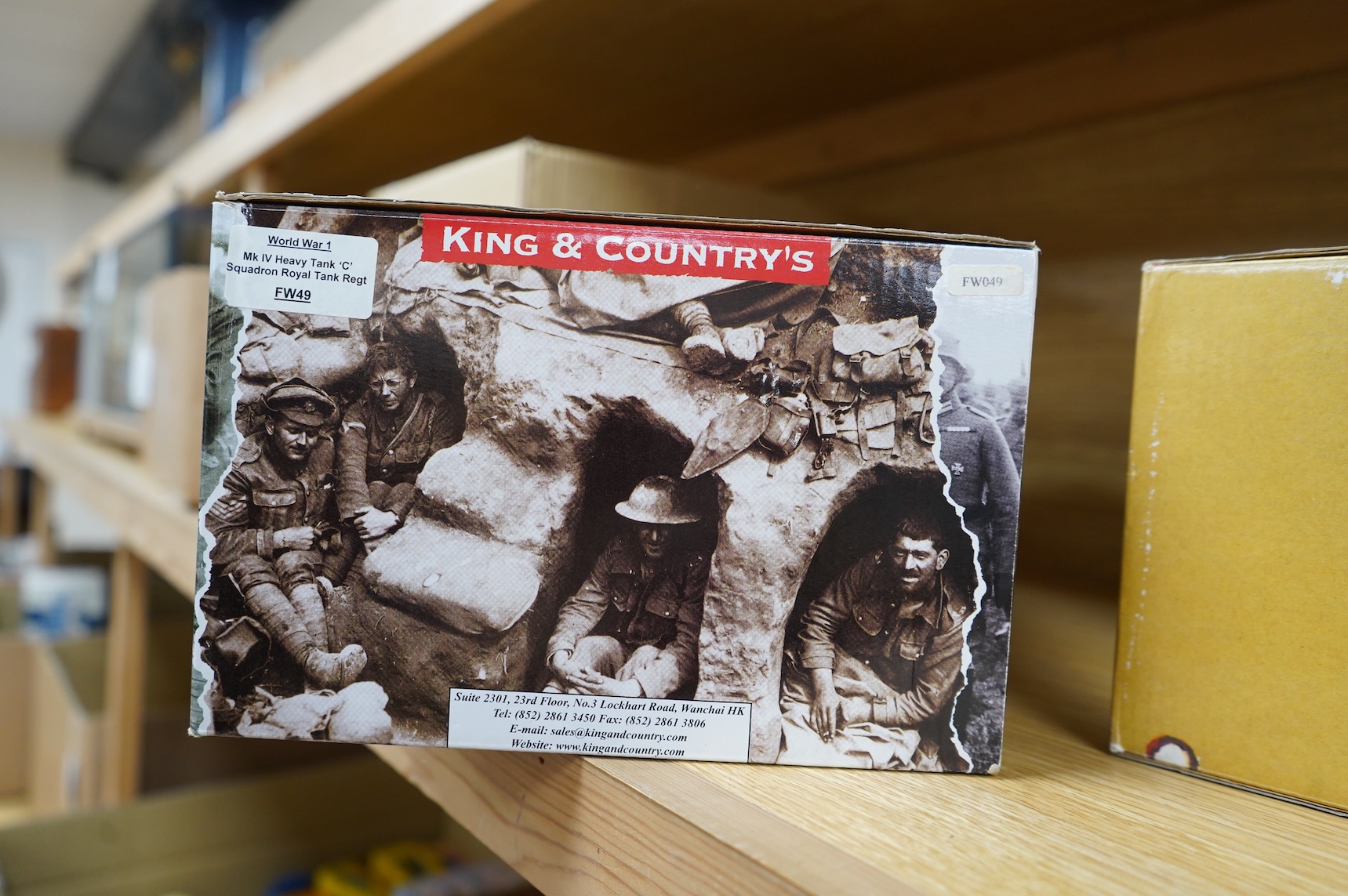 A boxed King & Country First World War Mk.IV Heavy Tank ‘C’ Squadron Royal Tank Regt. (FW49), from The Great War series